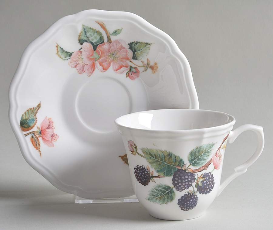 Spring Harvest Flat Cup & Saucer Set by Lenox-1