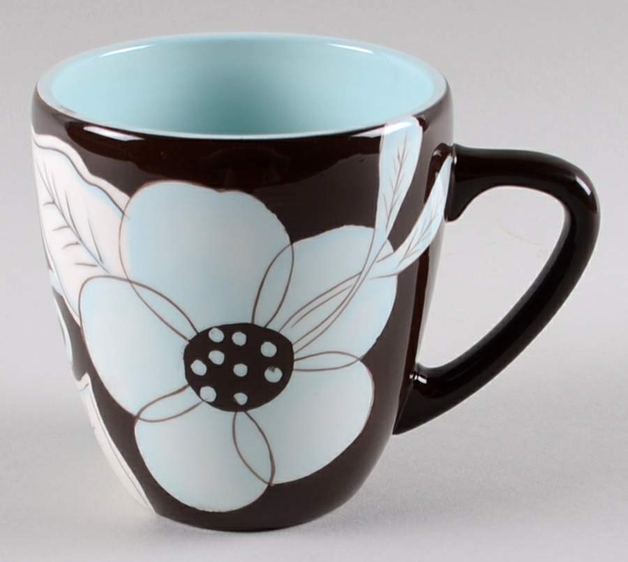 Emma Blue Mug by Laurie Gates-1