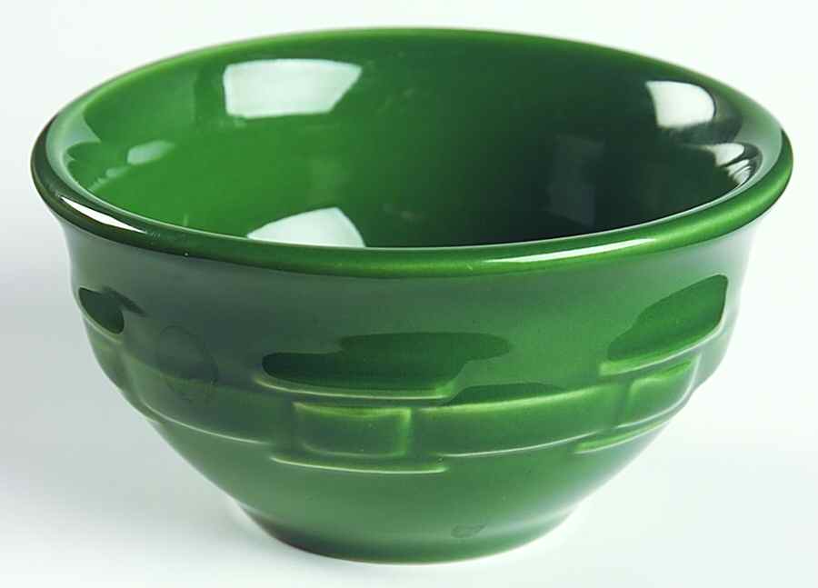 Woven Traditions Medium Green Dessert Bowl by Longaberger-1