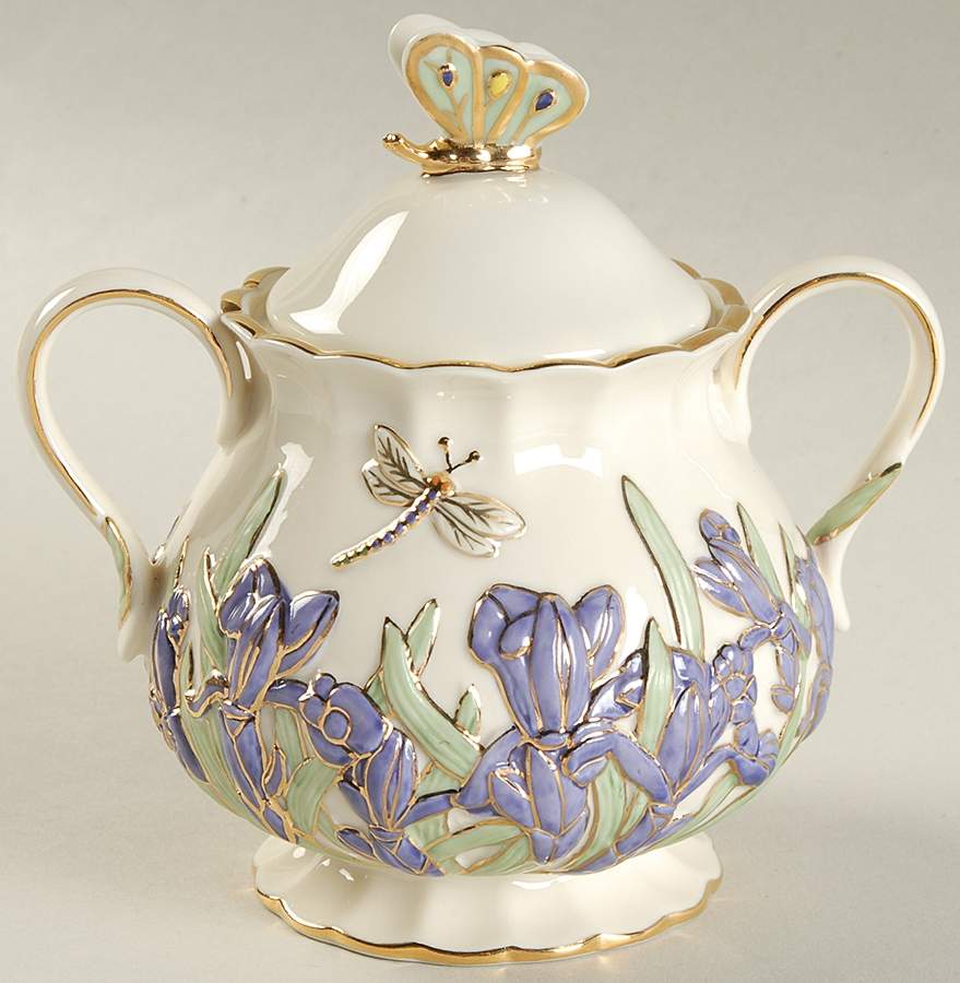 Springtime Splendor Sugar Bowl & Lid by Lenox-1