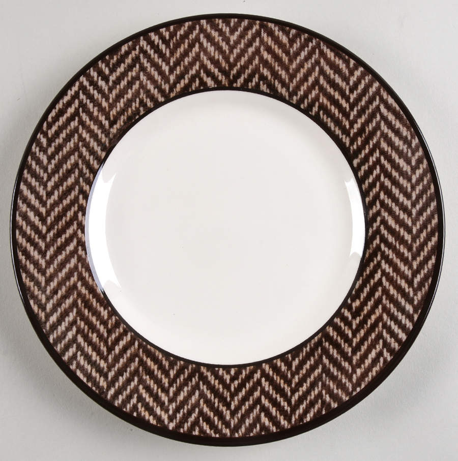 Ethan Herringbone Salad Plate by Ralph Lauren China-1