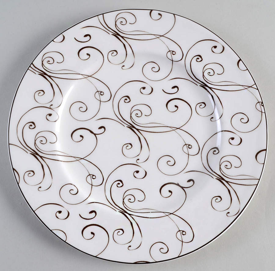 Chocolate Accent Luncheon Salad Plate by Lenox-1