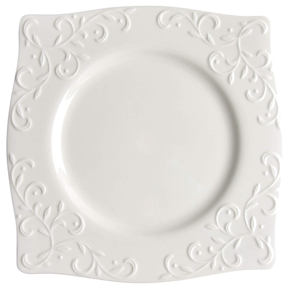Opal Innocence Carved Square Accent Salad Plate by Lenox-1
