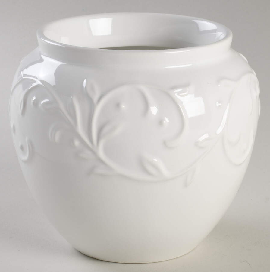 Opal Innocence Carved Small Canister No Lid by Lenox-1