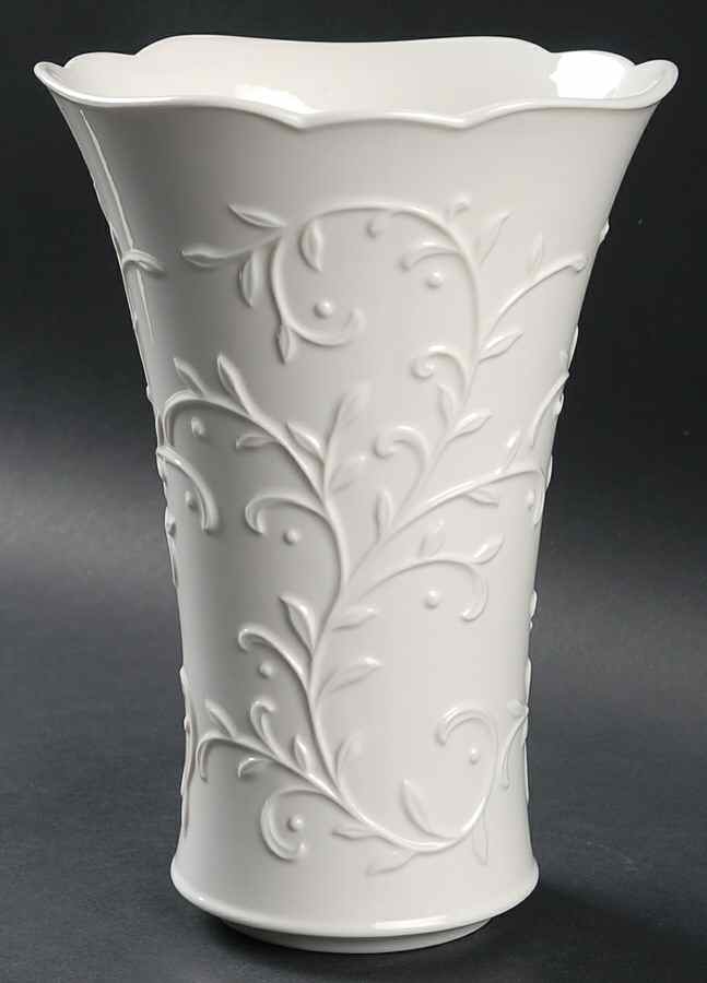 Opal Innocence Carved 9" Vase by Lenox-1