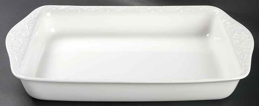 Opal Innocence Carved 16" Rectangular Baker by Lenox-1