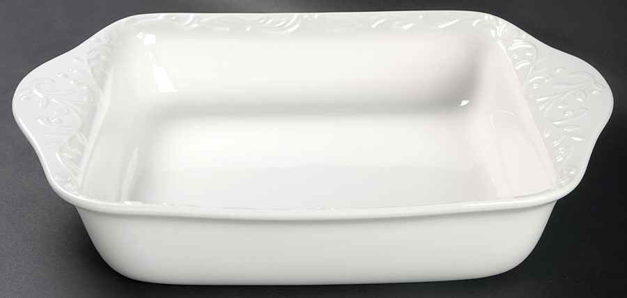 Opal Innocence Carved 11" Square Baker by Lenox-1