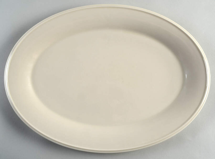 Dimension Ivory 16" Oval Serving Platter by Lenox-1