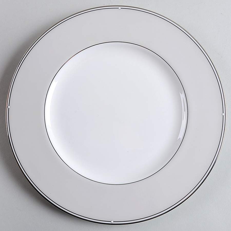 Scripted Platinum Accent Luncheon Plate by Lenox-1