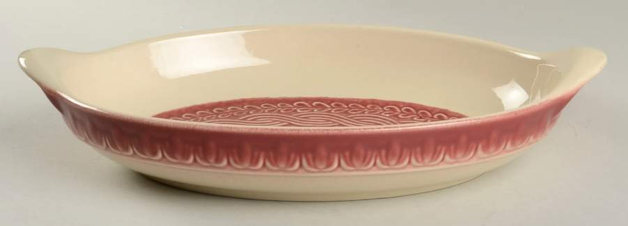 American Craft Paprika 13" Oval Baker by Longaberger-1