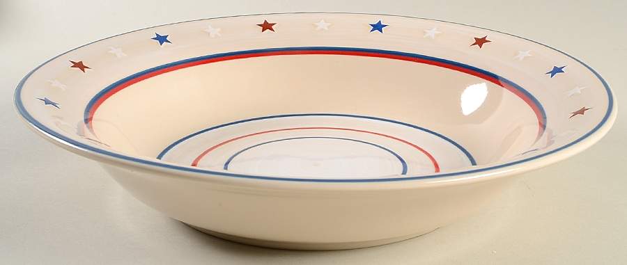 American Starburst 12" Pasta Serving Bowl by Longaberger-1