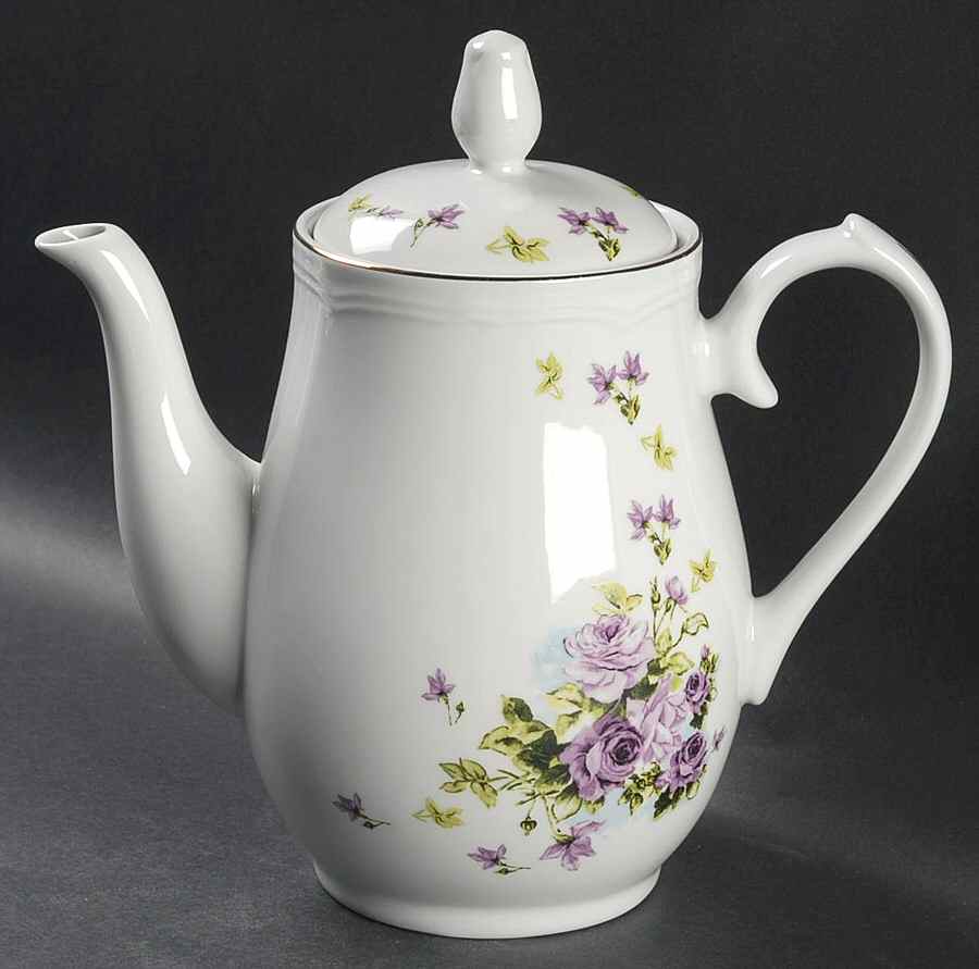 Lydia Coffee Pot & Lid by Lynn's China-1