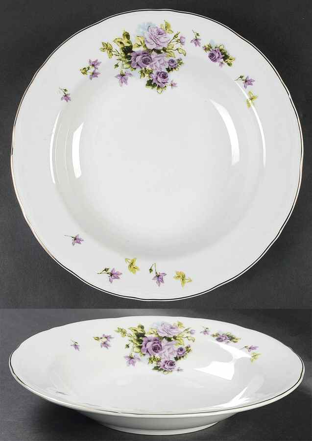 Lydia Rim Soup Bowl by Lynn's China-1