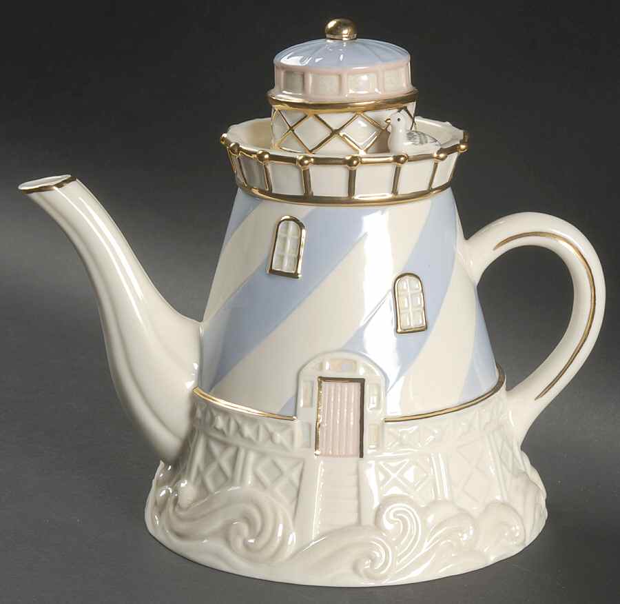 Seaside Lighthouse Teapot & Lid by Lenox-1