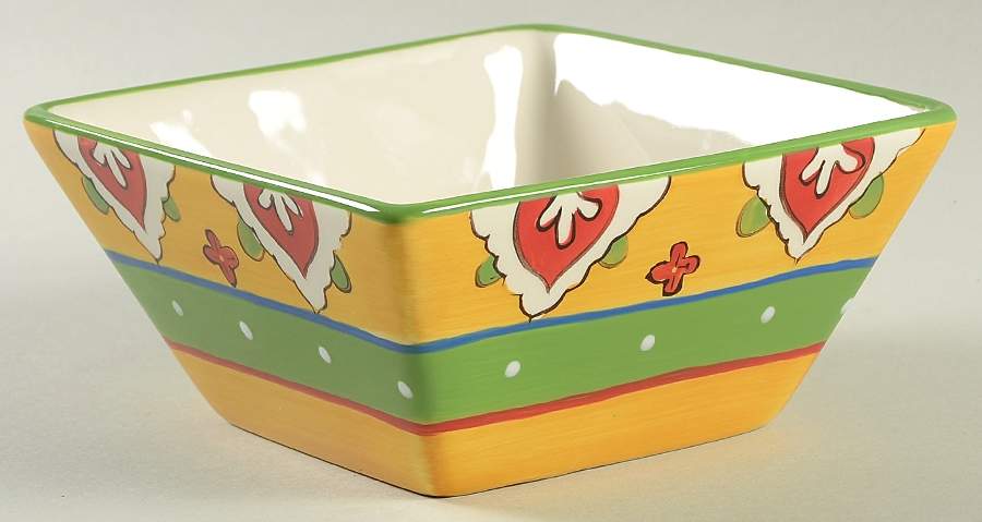 Mallorca 5" Square All Purpose Bowl by Lorena Garcia-1