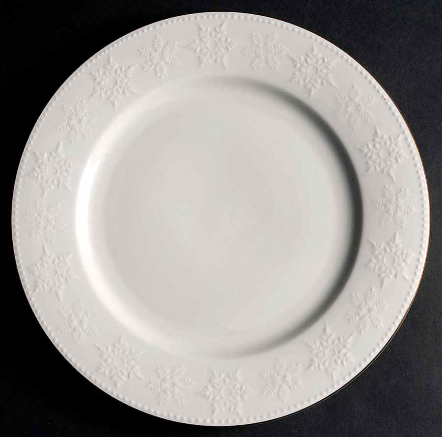 Crystal Snowflake Dinner Plate by Libbey-1
