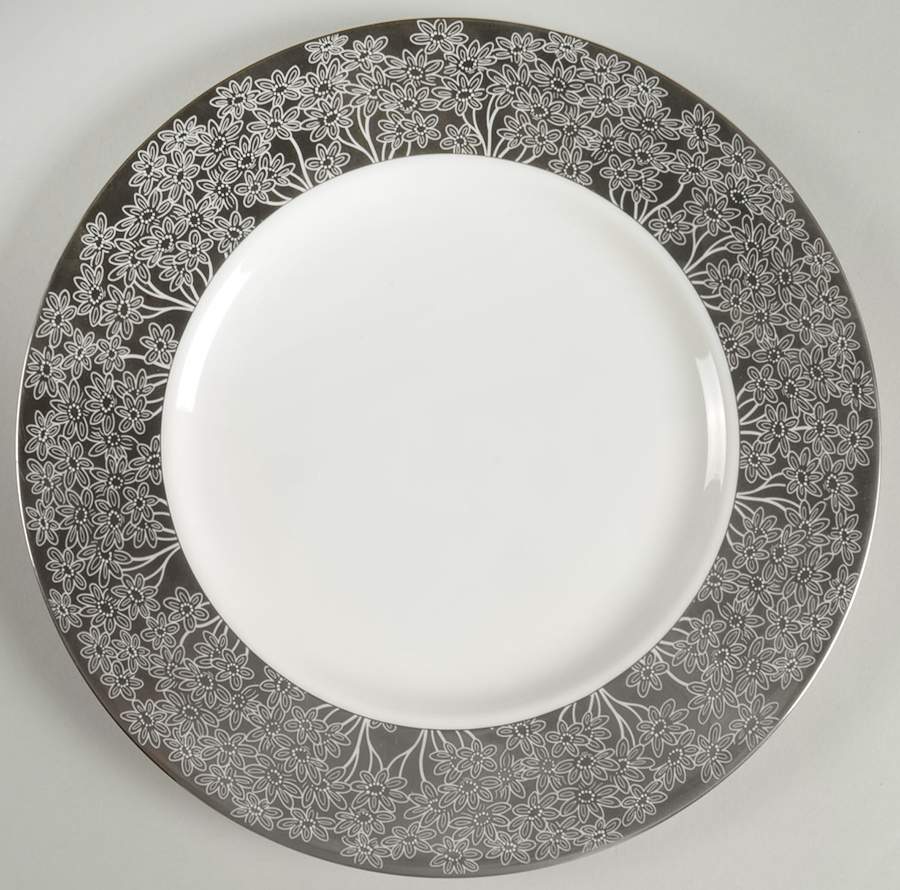 Silver Bouquet Accent Luncheon Plate by Lenox-1