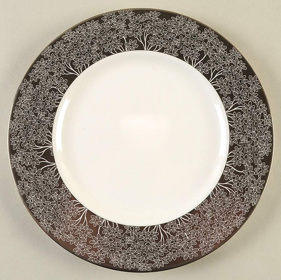 Silver Bouquet Accent Luncheon Plate by Lenox-1