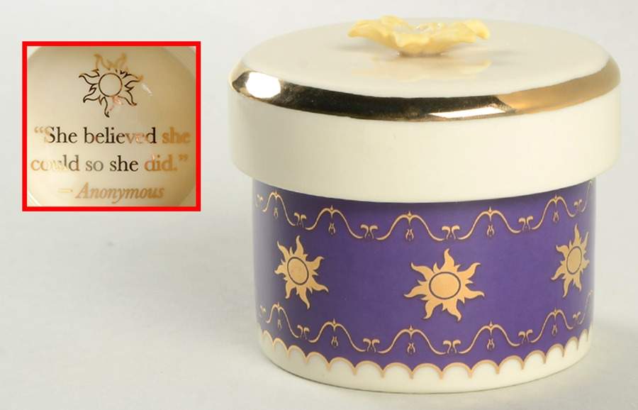 Princess (Disney) Trinket Box with Lid by Lenox-1
