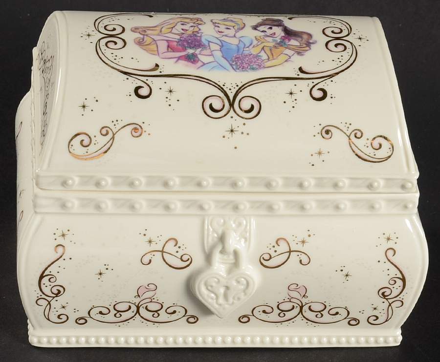 Princess (Disney) Jewelry Box & Lid by Lenox-1