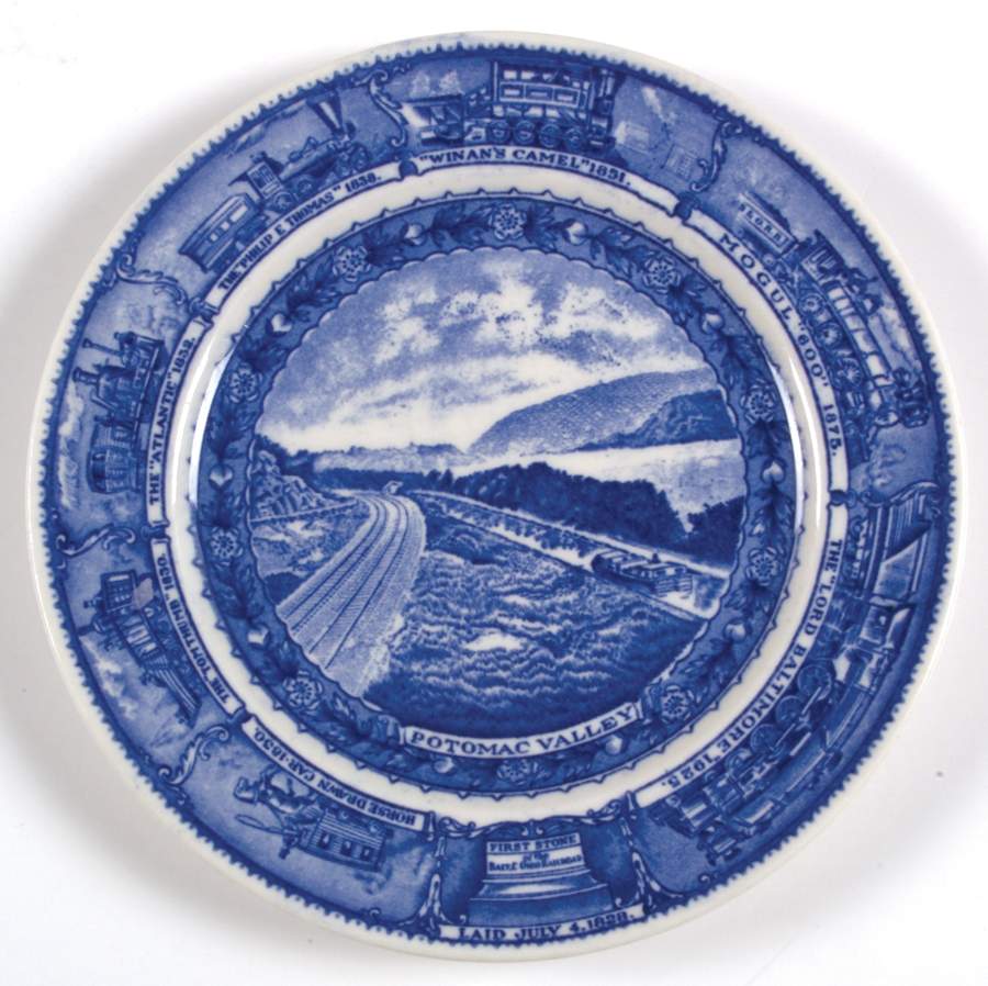 Baltimore & Ohio Railroad Salad Plate by Lamberton-1
