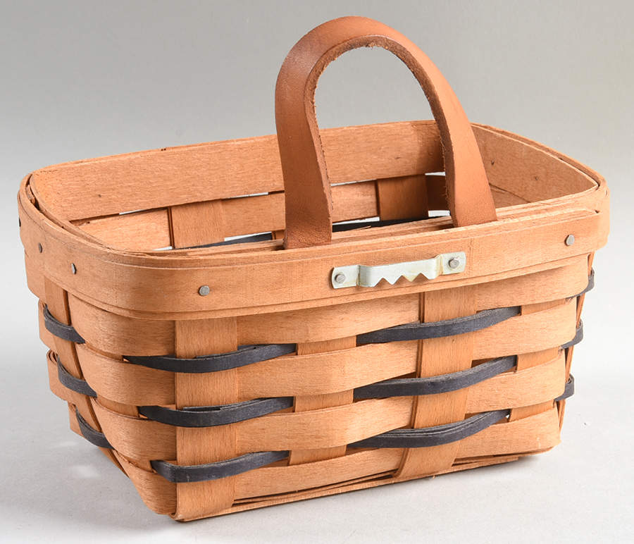 Baskets Blue Accent Small Key Basket by Longaberger-1