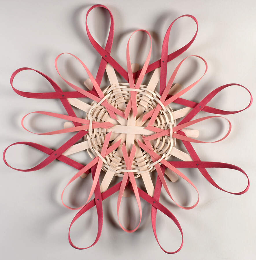 Baskets Ribbon Wreath (Basketweave) by Longaberger-1