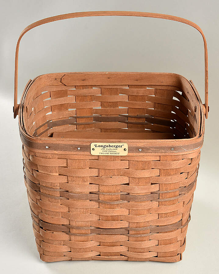 Baskets JW Collection Two Pie Basket & Riser by Longaberger-1
