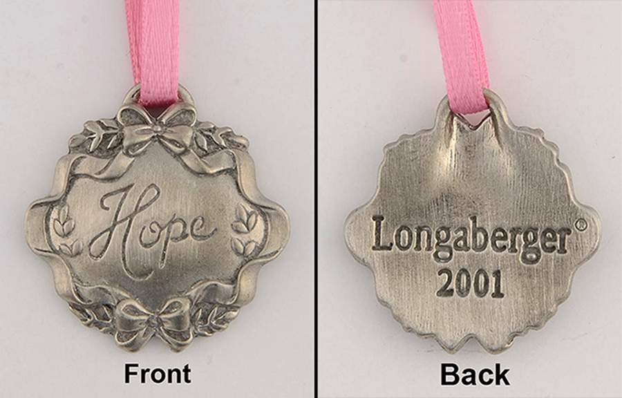 Baskets 2001 Horizon of Hope Tie-On Charm for Basket by Longaberger-1