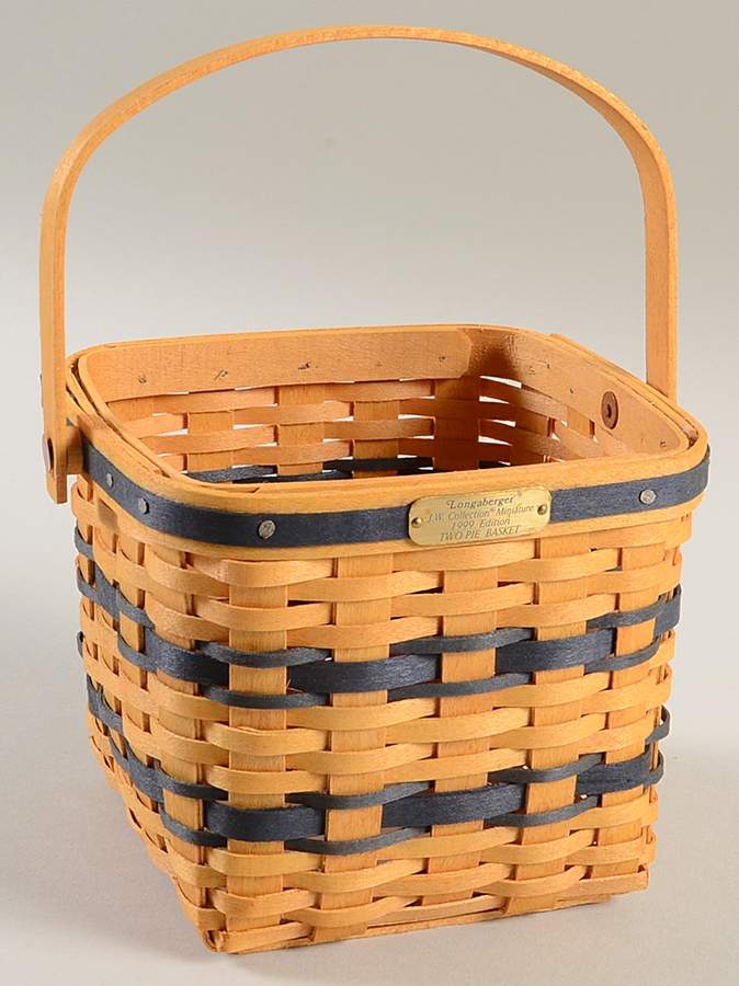 Baskets JW Miniature Two Pie Basket by Longaberger-1