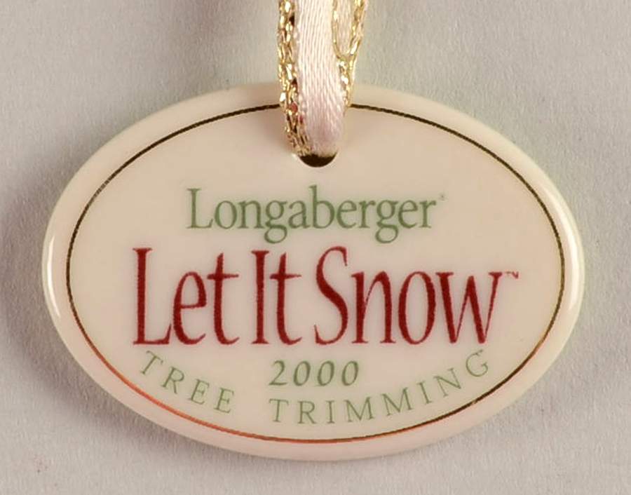 Baskets Let It Snow Basket Charm by Longaberger-1