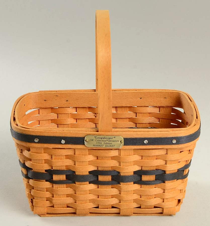 Baskets JW Miniature Market Basket by Longaberger-1