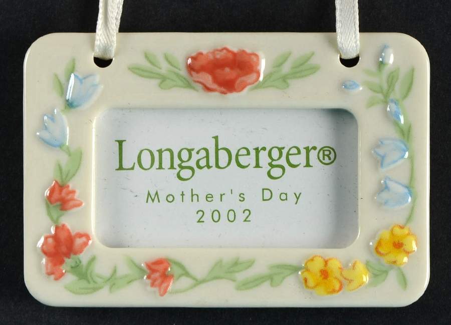 Baskets 2002 Mother's Day Frame Charm Tie-On by Longaberger-1