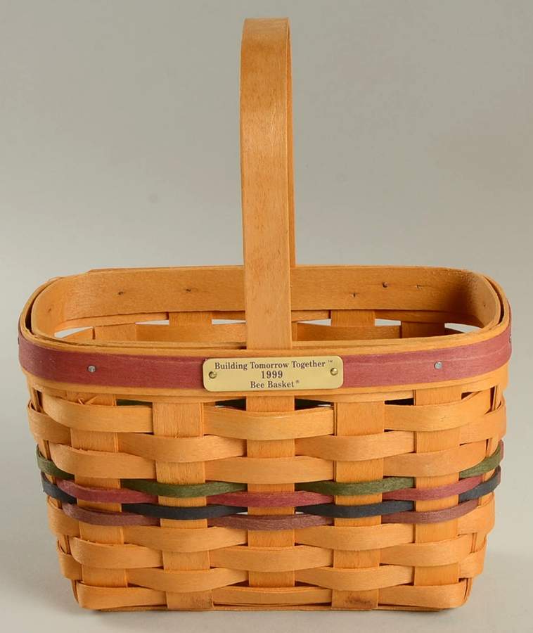 Baskets 1999 Bee "Building Tomorrow Together" Basket by Longaberger-1