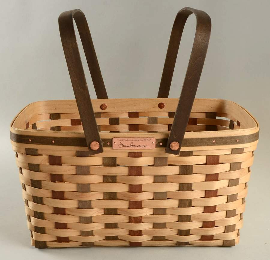 Baskets 25th Bee (2 Handle) Medium Market Basket by Longaberger-1