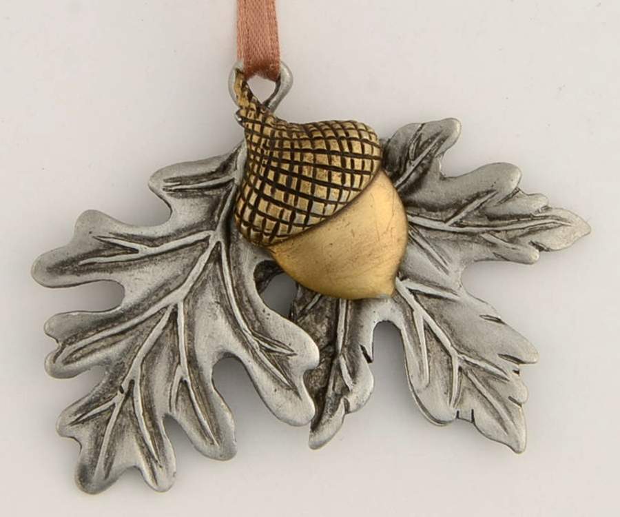 Baskets Leaf and Acorn Tie-On Charm for Basket by Longaberger-1