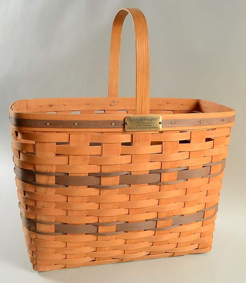 Baskets JW Collection Bread & Milk Basket by Longaberger-1