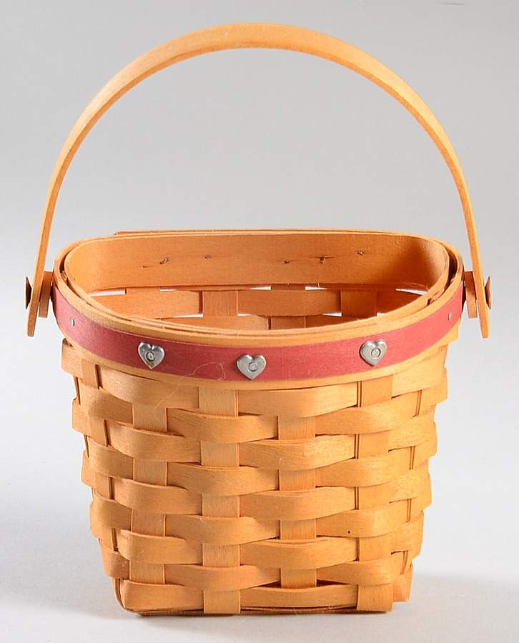 Baskets Red Love Notes Basket by Longaberger-1