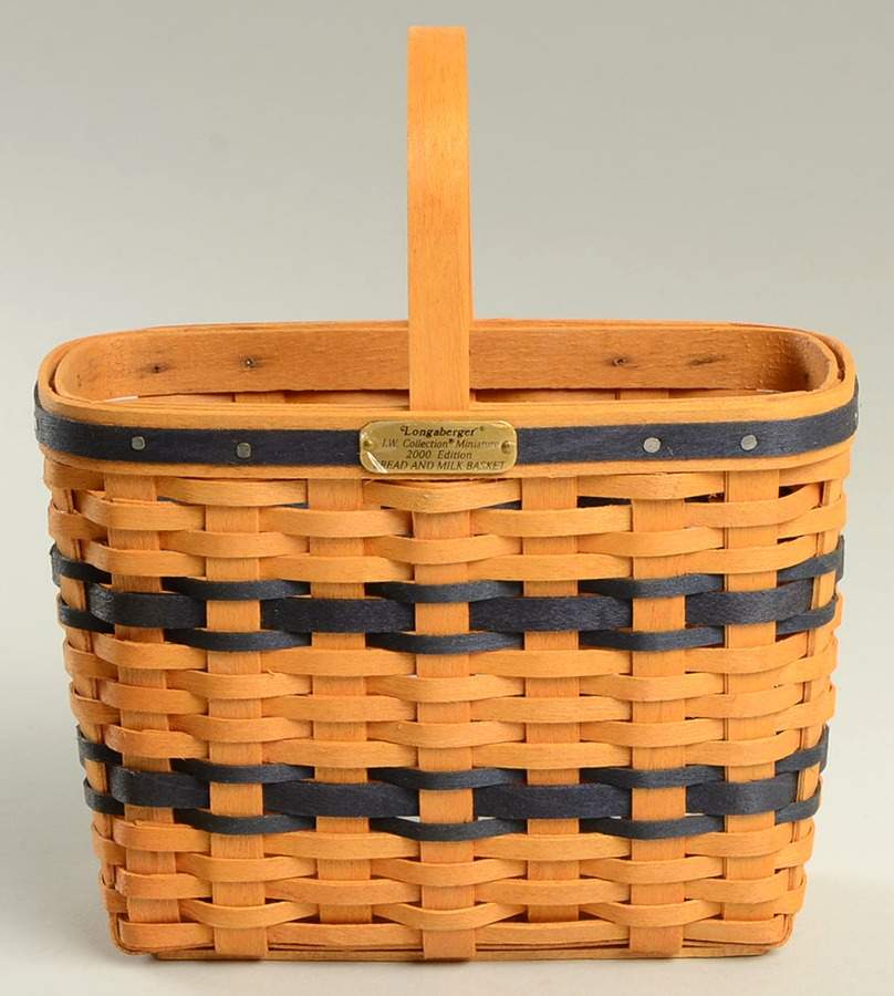 Baskets JW Miniature Bread & Milk Basket by Longaberger-1