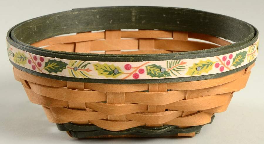 Baskets Green Little Holly Berry Basket by Longaberger-1
