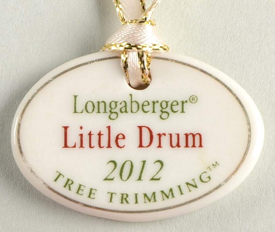 Baskets 2012 Little Drum Basket Charm Tie-On by Longaberger-1