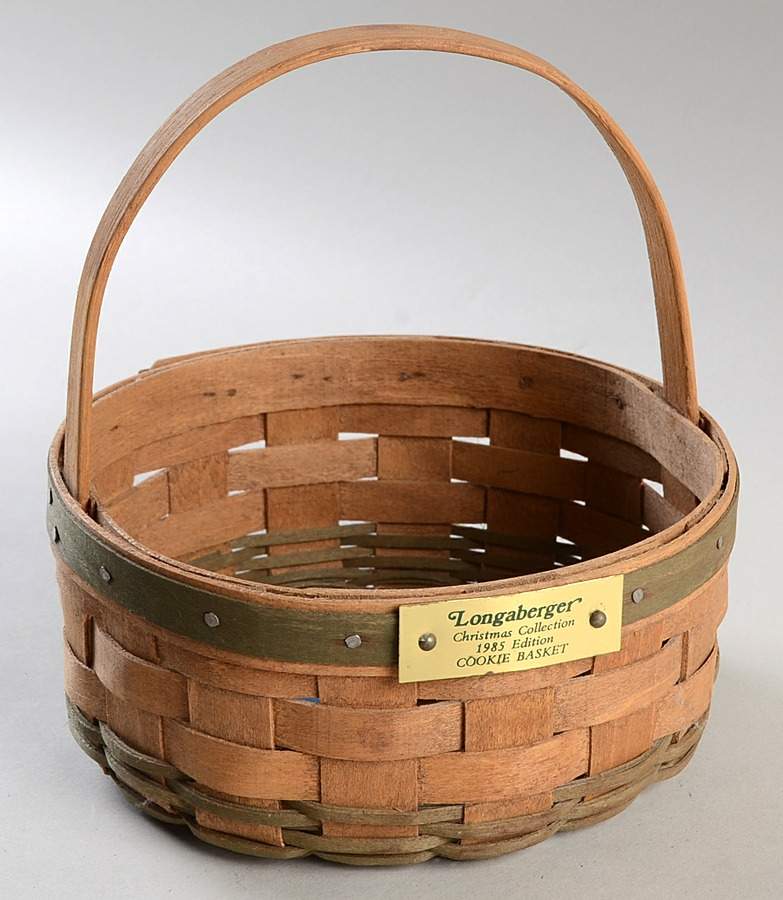 Baskets Greeen Christmas Cookie Basket by Longaberger-1