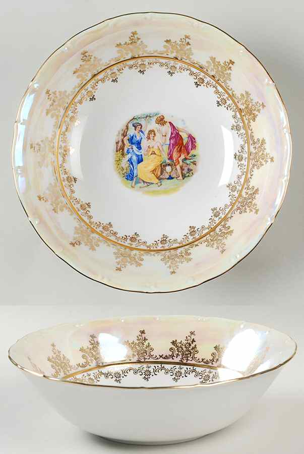 LOD1 9" Round Vegetable Bowl by Lofida (Czech)-1