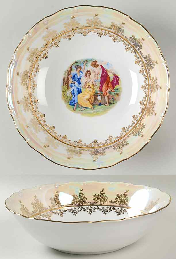 LOD1 10" Round Vegetable Bowl by Lofida (Czech)-1