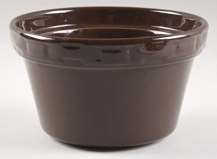 Woven Traditions Chocolate 1 Qt Round Casserole No Lid by Longaberger-1