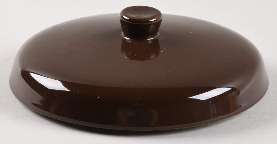 Woven Traditions Chocolate Lid for 1 Qt Round Casserole by Longaberger-1