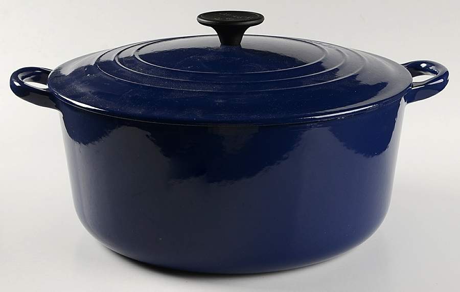 Indigo (Cobalt) 7.25 Qt Cast Iron Dutch Oven & Lid by Le Creuset-1