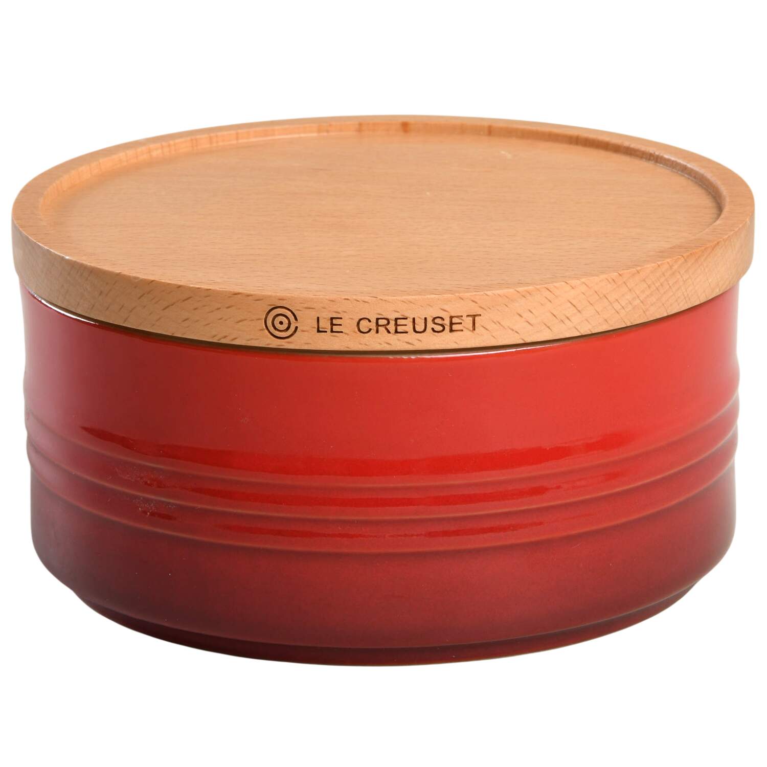 Cerise (Cherry) Medium Canister & Lid by Le Creuset-1