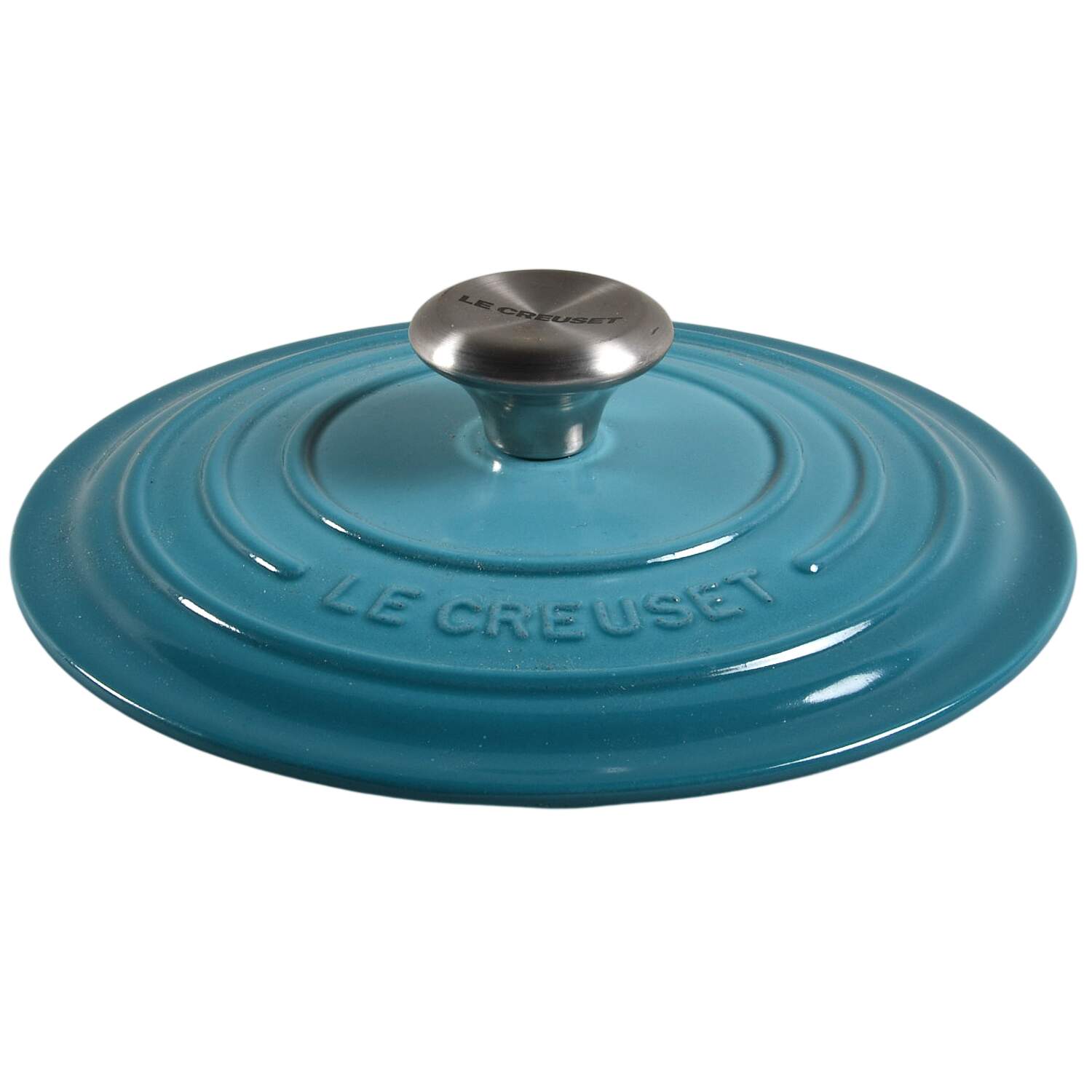 Caribbean Teal Lid for 2.25 Qt Cast Iron Saucepan by Le Creuset-1