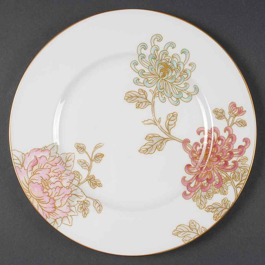 Painted Camellia Accent Luncheon Plate by Lenox-1